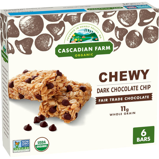 Cascadian Farm Dark Chocolate Chip Chewy Granola Bar 210g