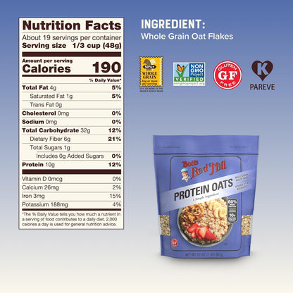 Bob's Red Mill Protein Oats 907g