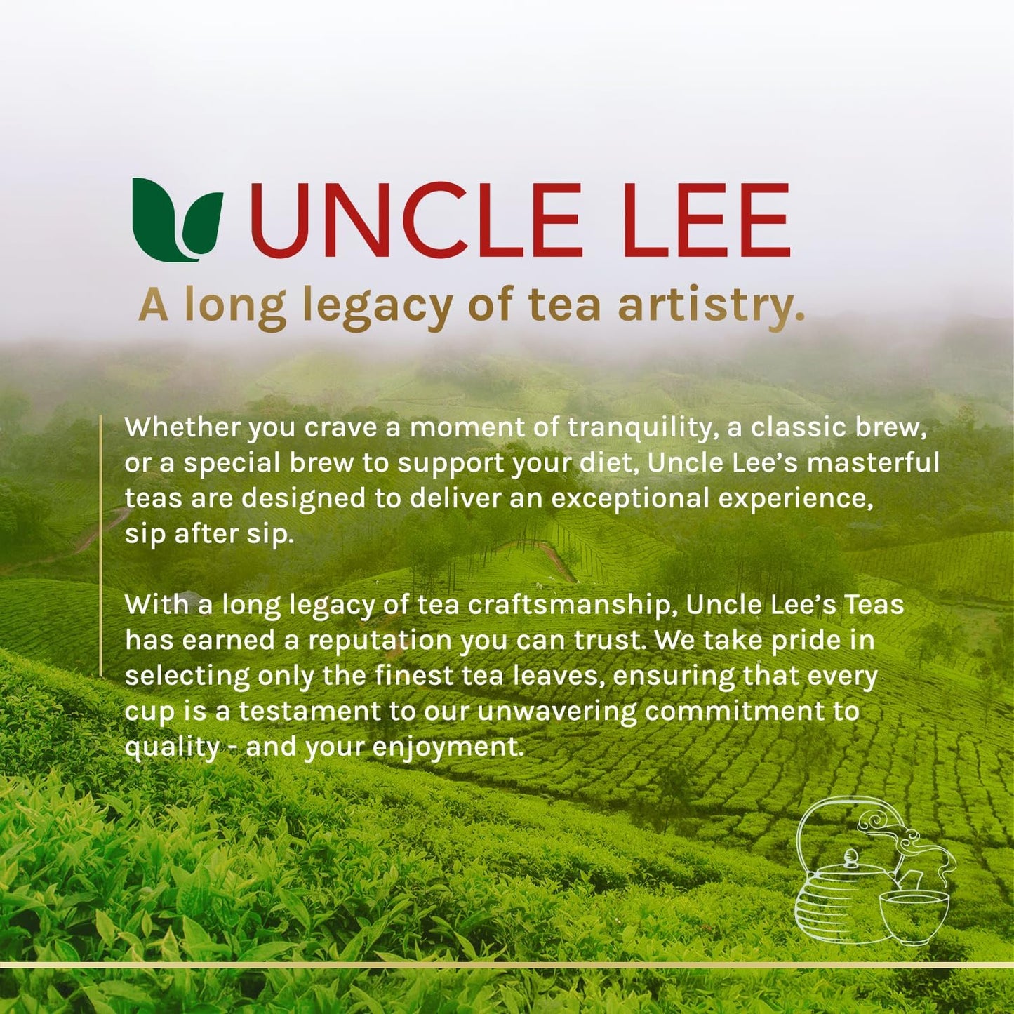 Uncle Lee's Imperial Organic Green Tea, 18 Tea Bags