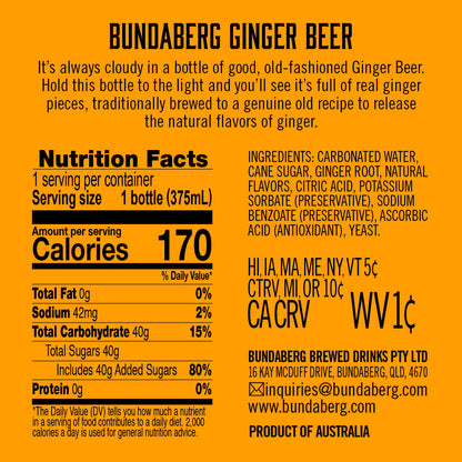 Bundaberg Ginger Beer 375ml