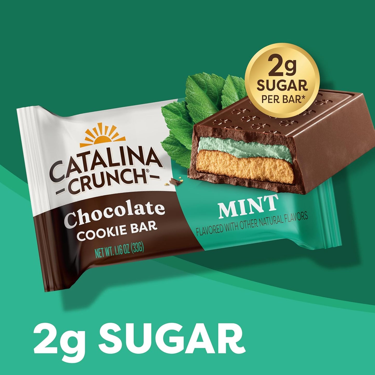 Catalina Crunch Chocolate Cookie Bar Mint, 4 Bars