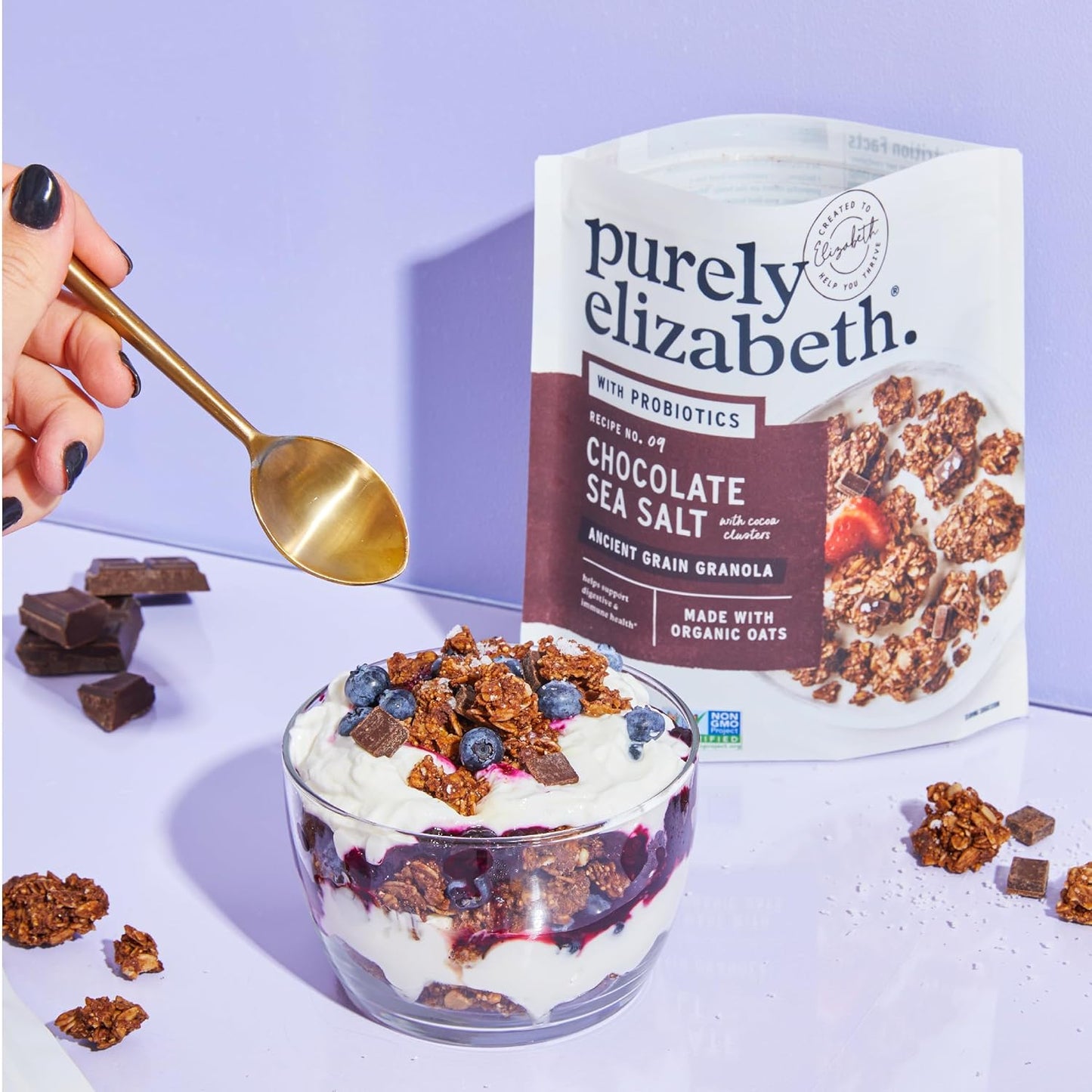 Purely Elizabeth Chocolate Sea Salt Ancient Grain Granola 227g