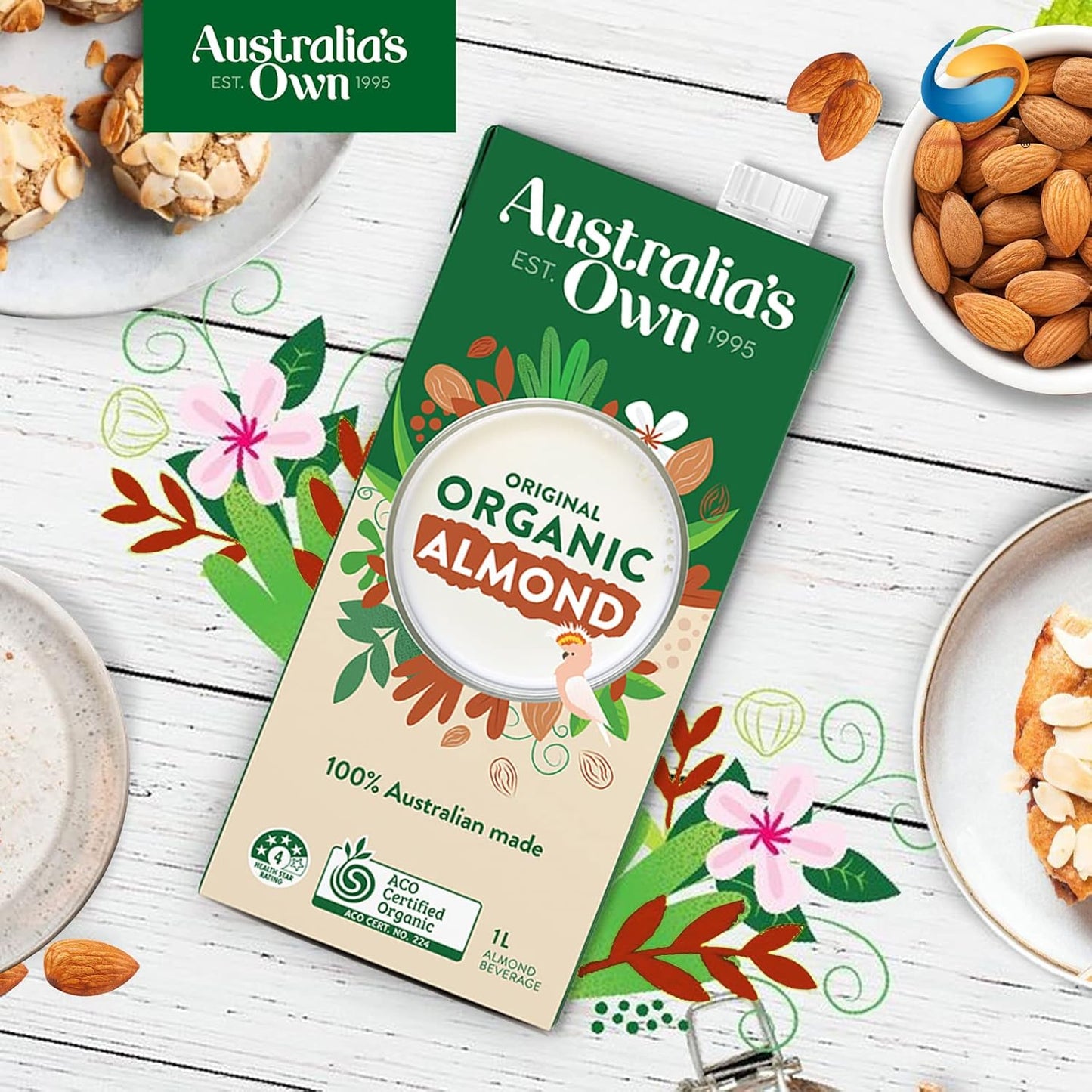 Australia's Own Original Organic Almond Milk 1L
