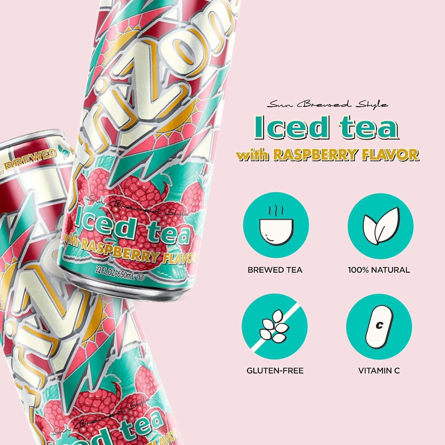 AriZona Iced Tea with Raspberry 650ml