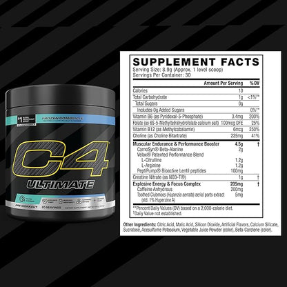 C4 Ultimate Frozen Bombsicle Pre-Workout 400g