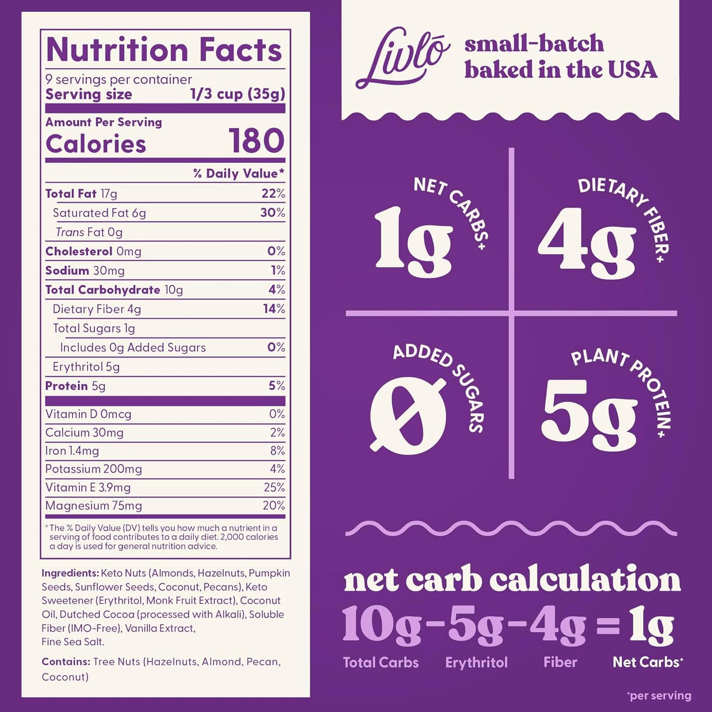 Livlo Granolo Keto Granola 312g