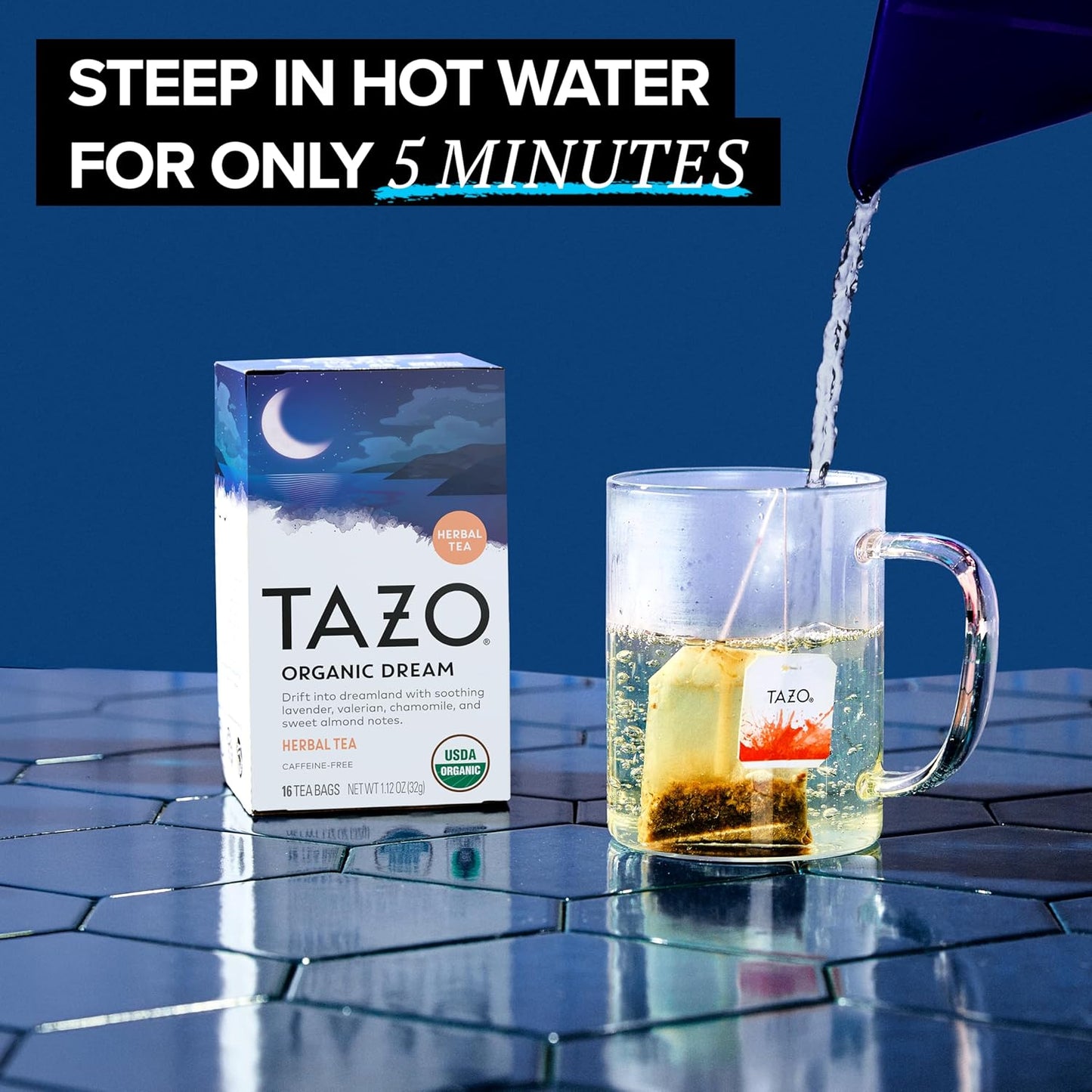 Tazo Organic Dream Herbal Tea, 16 Tea Bags