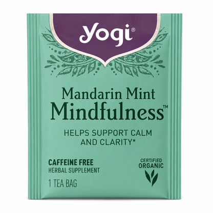 Yogi Mandarin Mint Mindfulness Tea, 1 Sachet