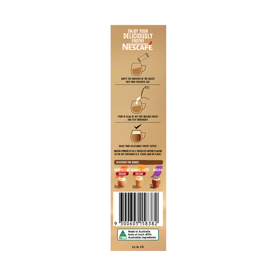 Nescafé Mocha Decaf, 10 Sachets