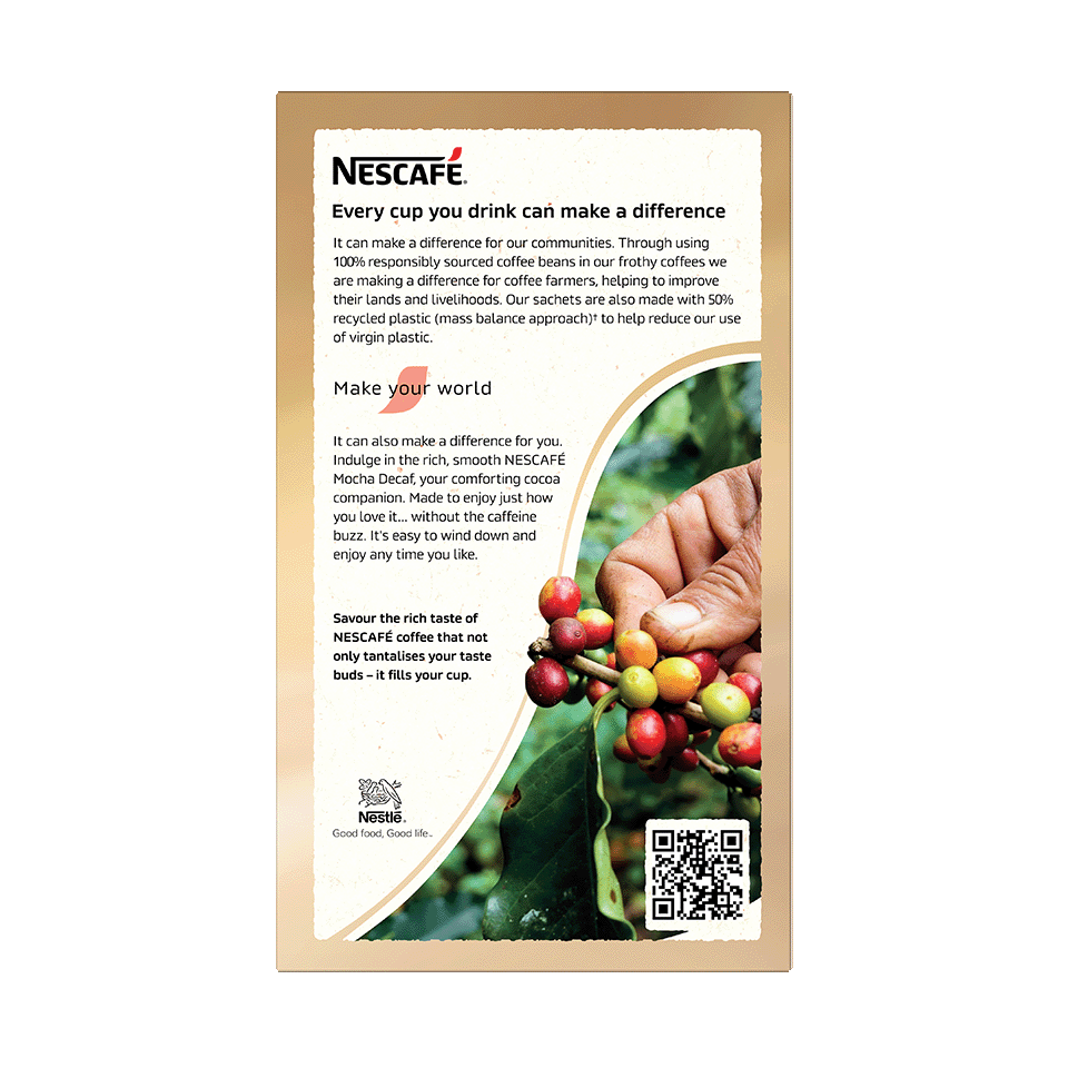 Nescafé Mocha Decaf, 10 Sachets