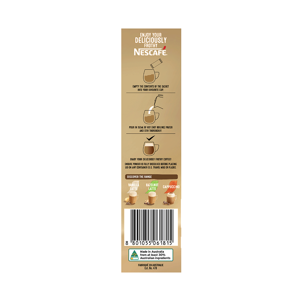 Nescafé Caramel Latte, 10 Sachets