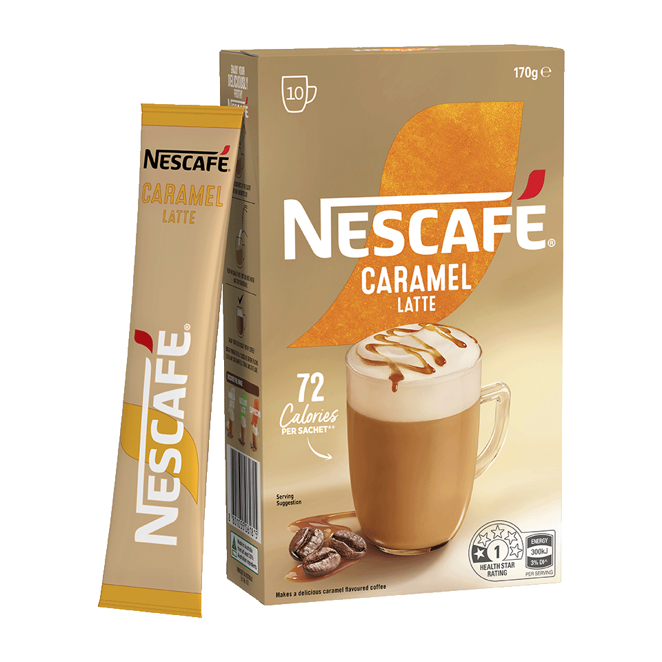 Nescafé Caramel Latte, 10 Sachets