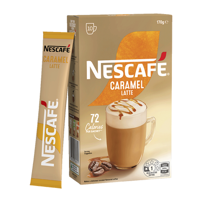 Nescafé Caramel Latte, 10 Sachets