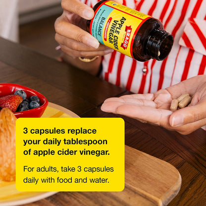 Bragg Daily Balance Apple Cider Vinegar, 90 Capsules