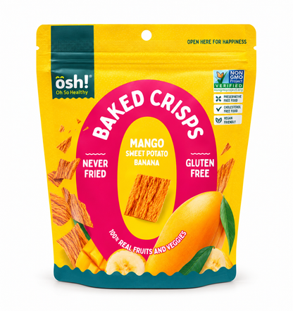 Oh So Healthy Baked Fruit Crisps Snacks 40g
