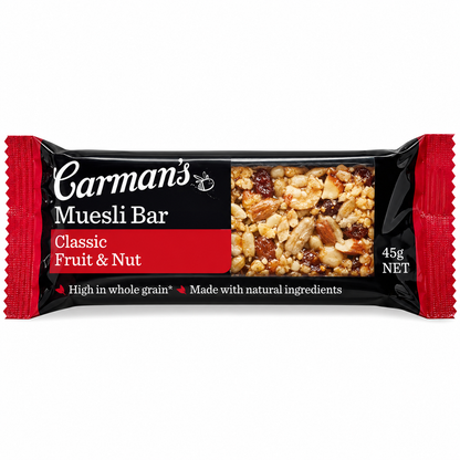 Carman's Muesli Bars Classic Fruit & Nut, 1 Bar