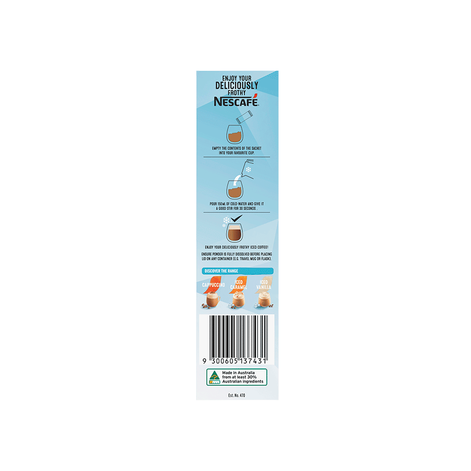 Nescafé Iced Cappuccino, 8 Sachets