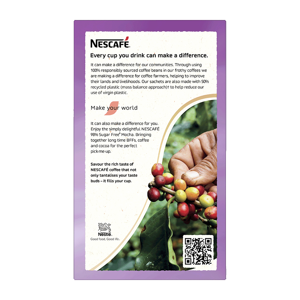 Nescafé 98% Sugar Free Mocha, 10 Sachets