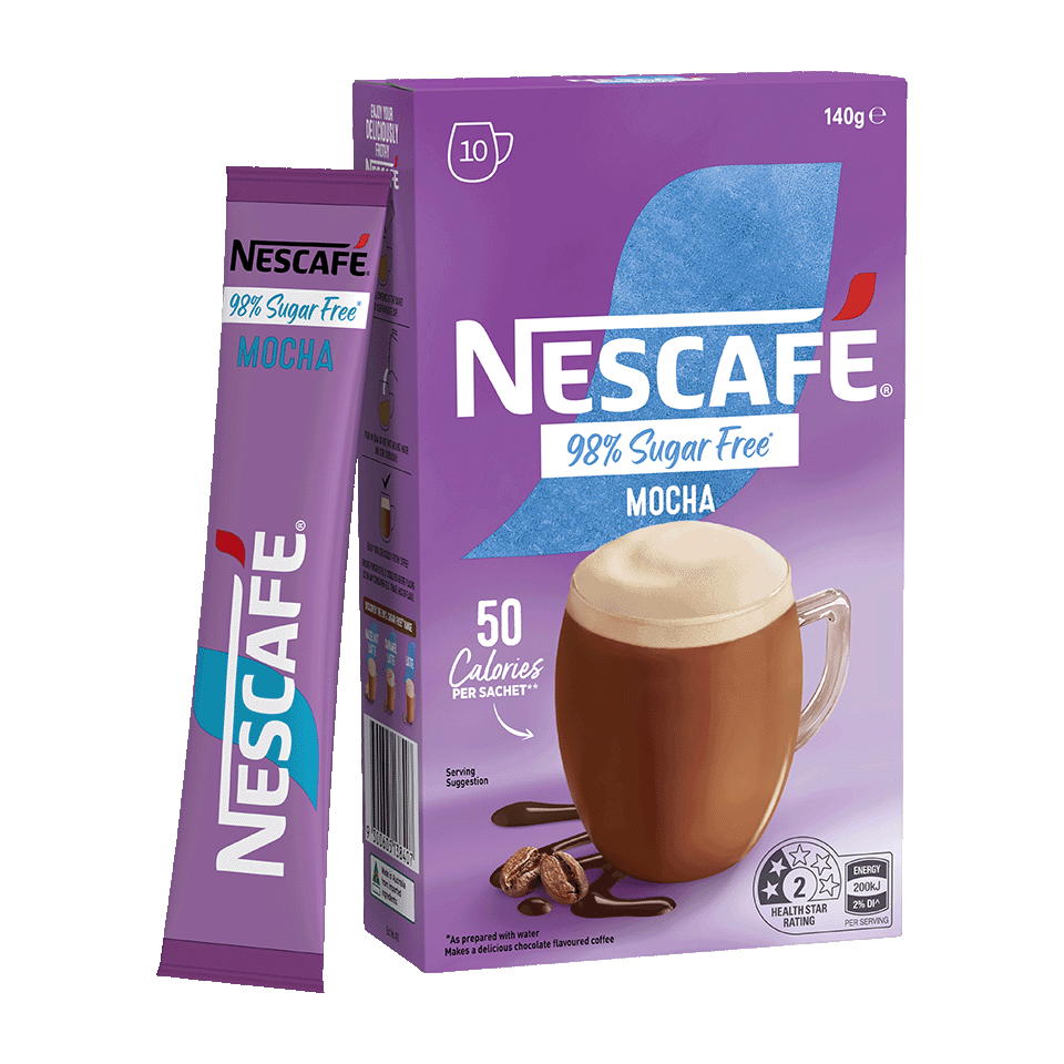 Nescafé 98% Sugar Free Mocha, 10 Sachets