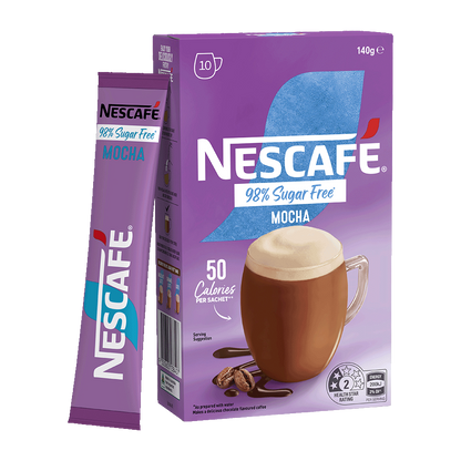 Nescafé 98% Sugar Free Mocha, 10 Sachets