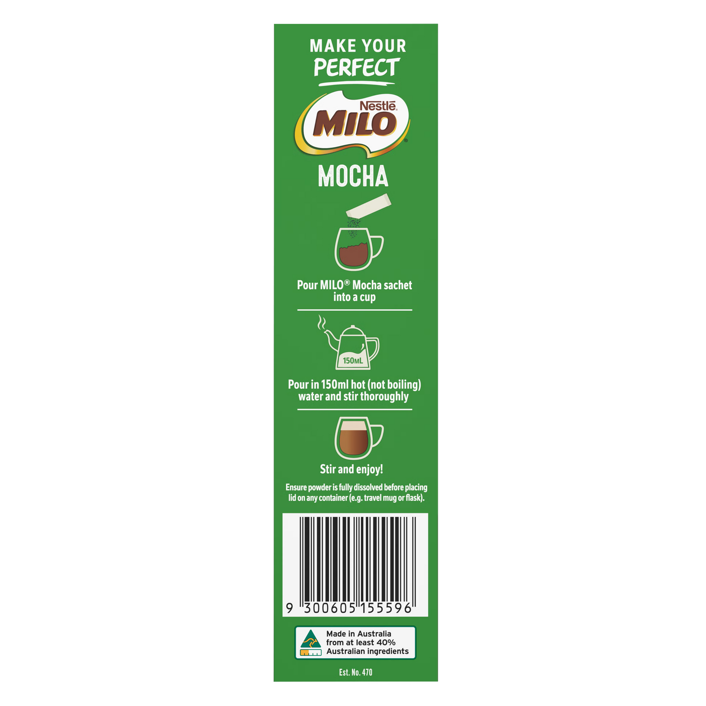 Nestle Milo Mocha, 8 Sachets