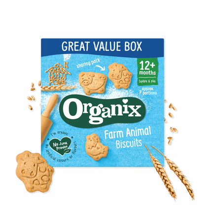Organix Farm Animal Biscuits, 7 Portions