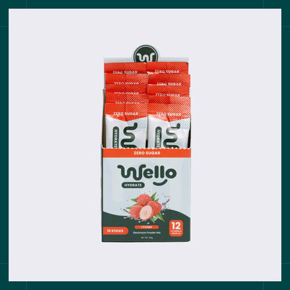 Wello Hydrate Electrolyte Lychee Flavor