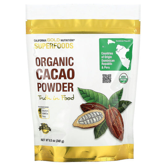California Gold Nutrition Organic Cacao Powder 240g