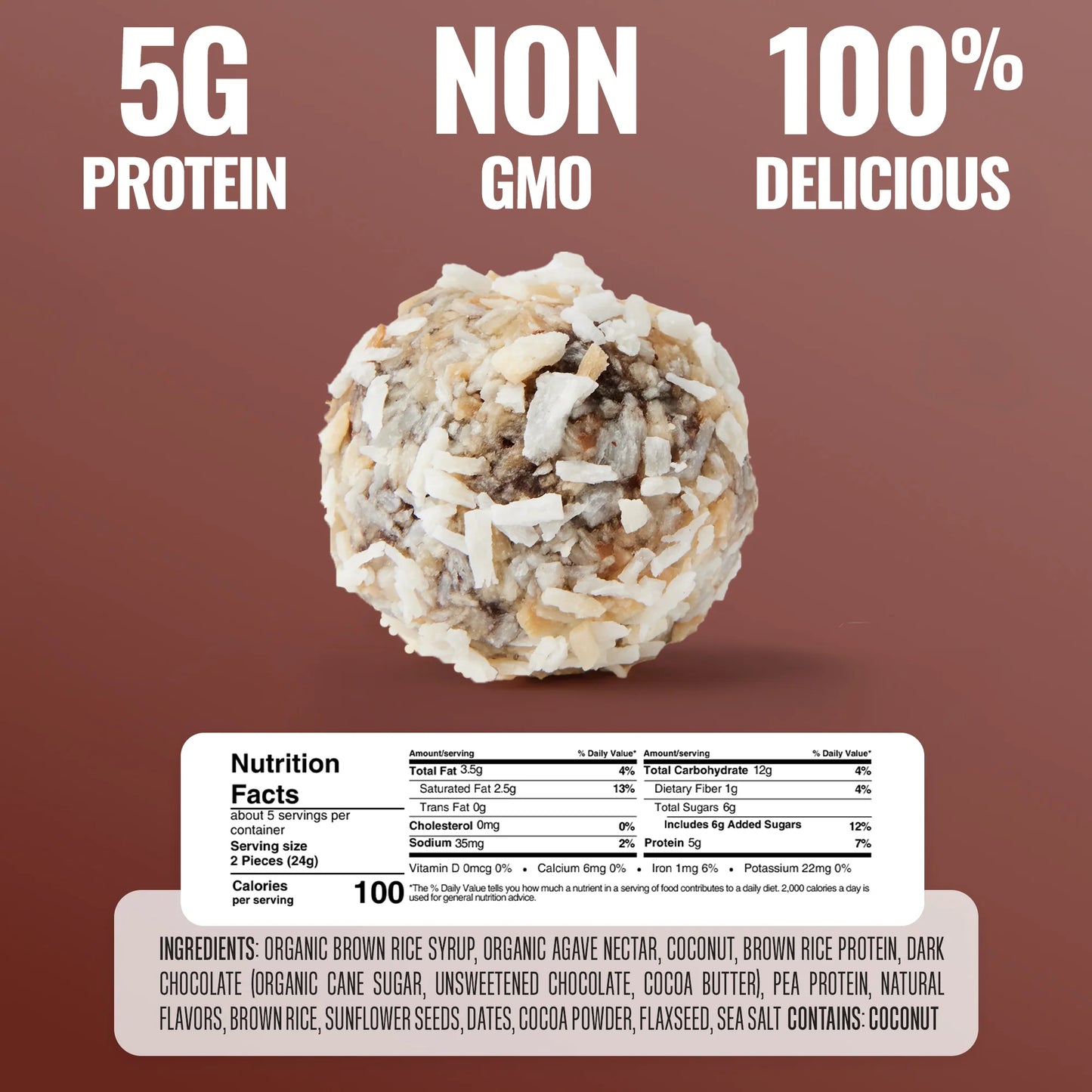 The GFB Dark Chocolate Coconut Bites 113g