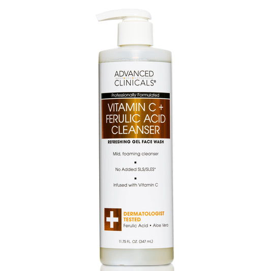 Advanced Clinicals Vitamin C + Ferulic Acid Cleanser 347ml