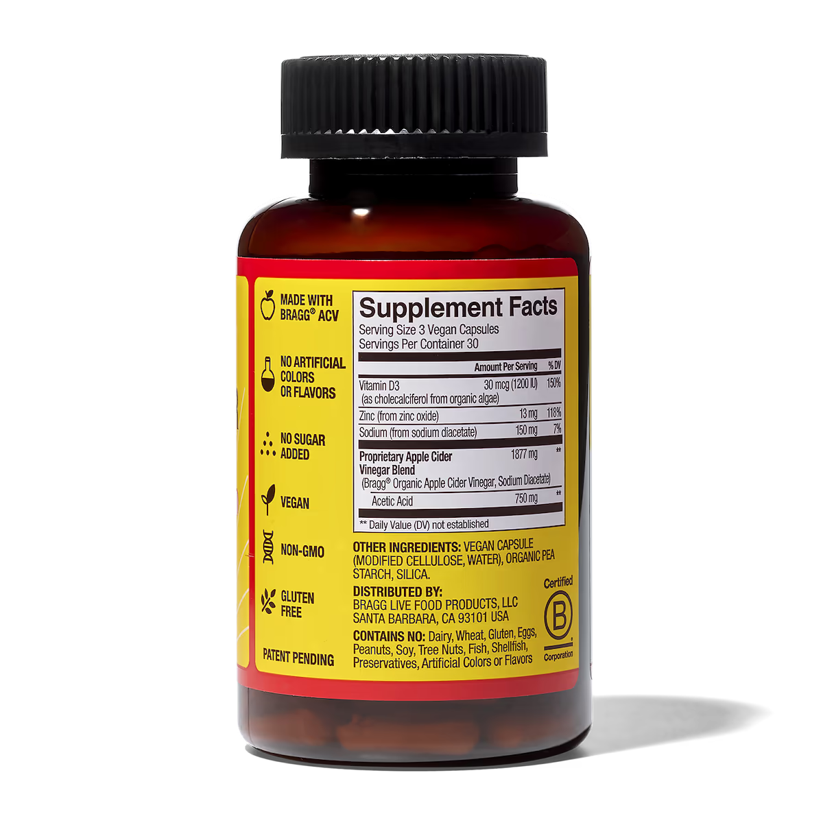 Bragg Apple Cider Vinegar, 90 Capsules