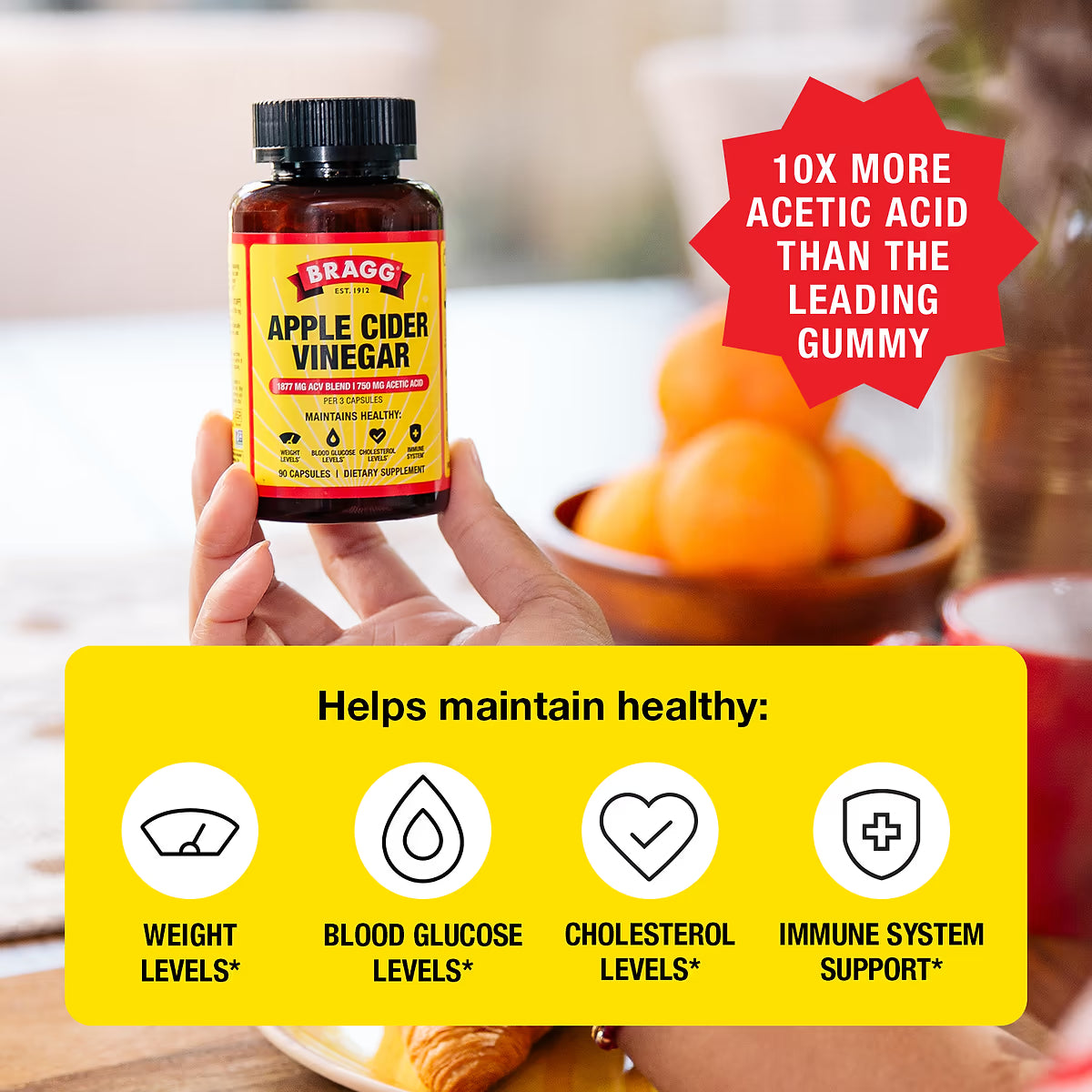 Bragg Apple Cider Vinegar, 90 Capsules