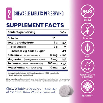 SaltStick FastChews Chewable Electrolytes, 50 Tablets