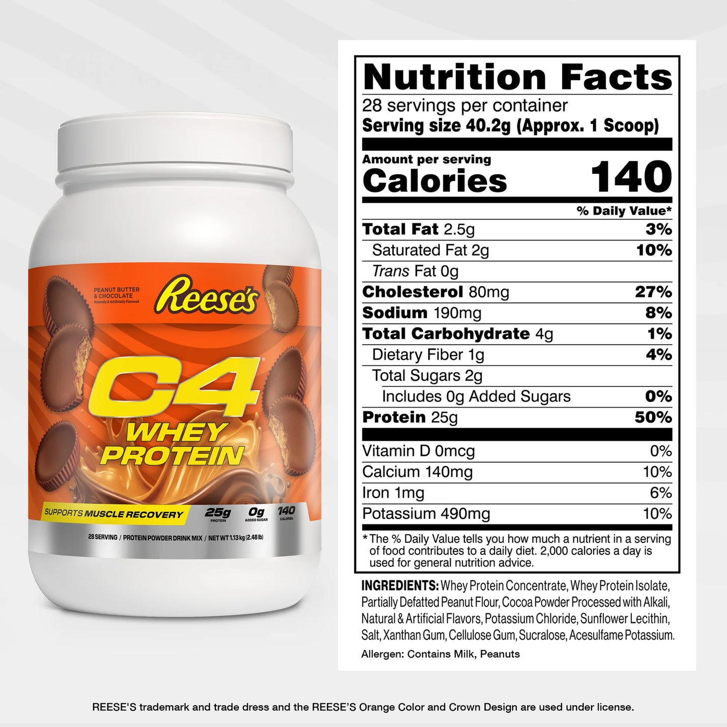 C4 Cellucor Reese's Peanut Butter & Chocolate Whey Protein