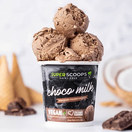 Super Scoops Choco Milk Vegan Ice Cream