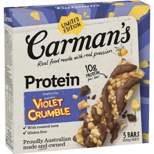 Carman's Protein Bars Violet Crumble 200g