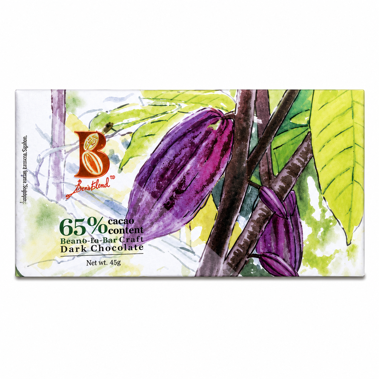Ben's Blend 65% Cacao Dark Chocolate 45g
