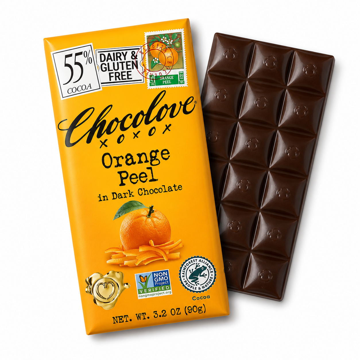 Chocolove Orange Peel in Dark Chocolate 90g