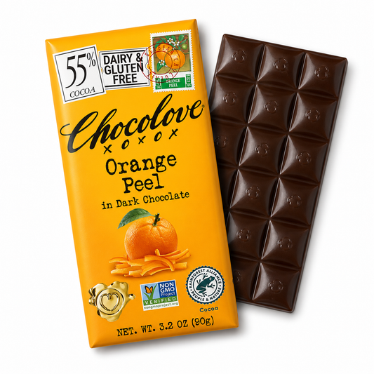 Chocolove Orange Peel in Dark Chocolate 90g