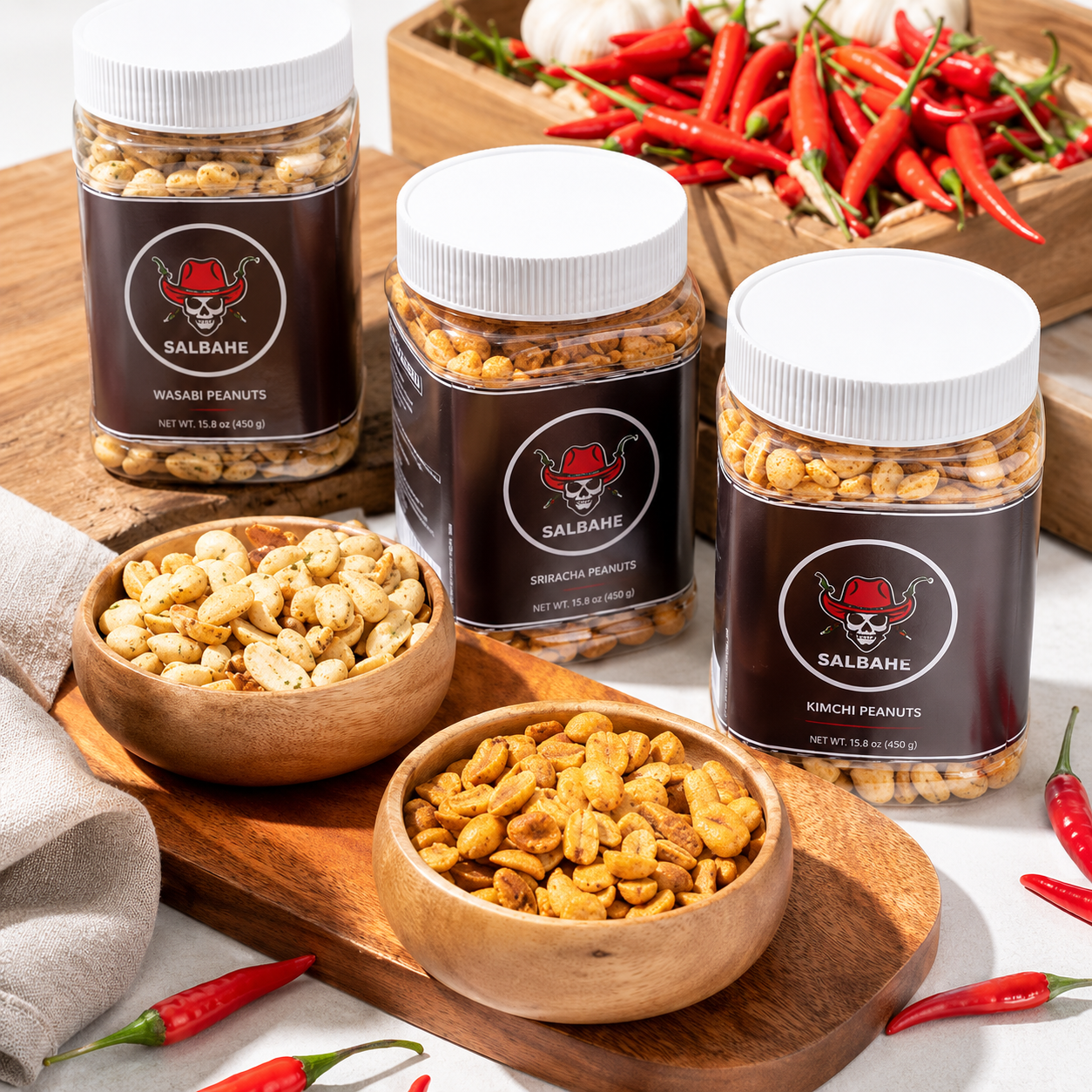 Salbahe Flavored Peanuts 450g