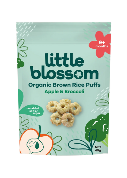 Little Blossom Organic Brown Rice Puffs 40g