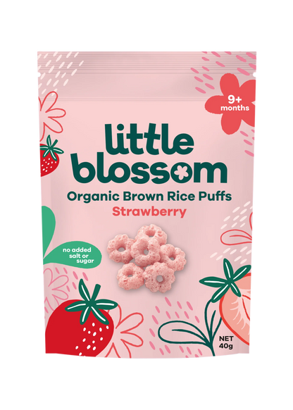 Little Blossom Organic Brown Rice Puffs 40g