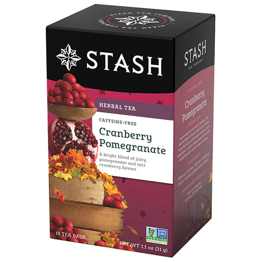 Stash Cranberry Pomegranate Herbal Tea, 18 Tea Bags