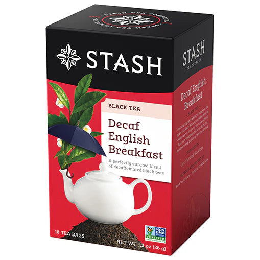 Stash Decaf English Breakfast Black Tea, 20 Tea Bags