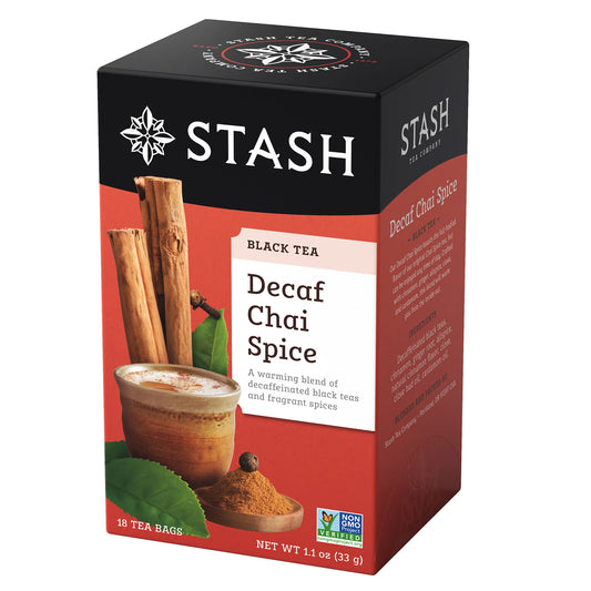 Stash Decaf Chai Spice Black Tea, 18 Tea Bags