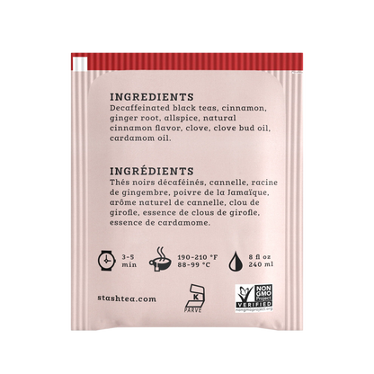 Stash Decaf Chai Spice Black Tea, 18 Tea Bags