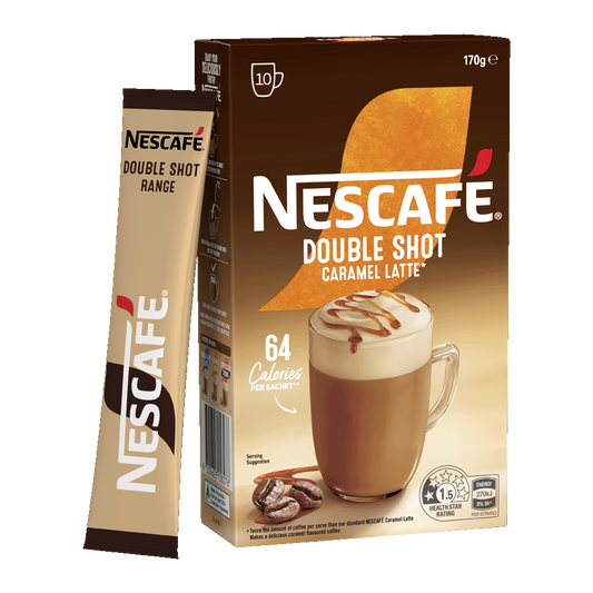 Nescafé Double Shot Caramel Latte, 10 Sachets