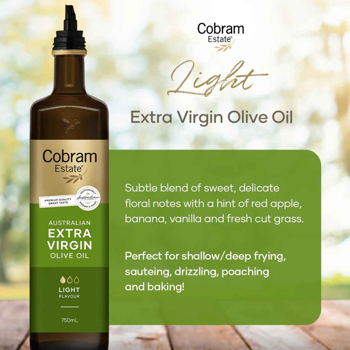 Cobram Estate Australian Extra Virgin Oil Light Flavour