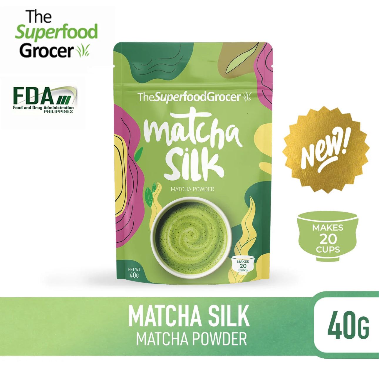 The Superfood Grocer Matcha Silk 40g