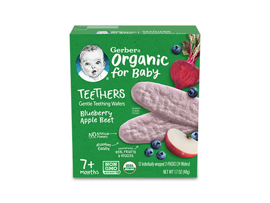 Gerber Organic Mango Banana Carrot Teethers 48g